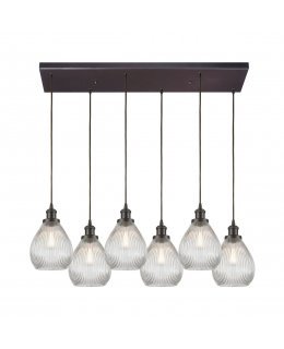 Elk  56582-6RC  Jackson Linear Pendant 6 Light 